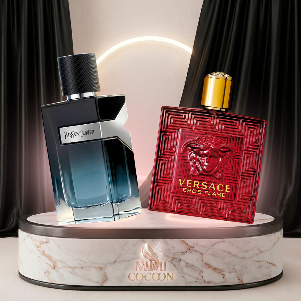 6 (4) Pack Be Aqua 2 : Versace Eros Flame + Yves Saint Laurent Y EDP – Image 1